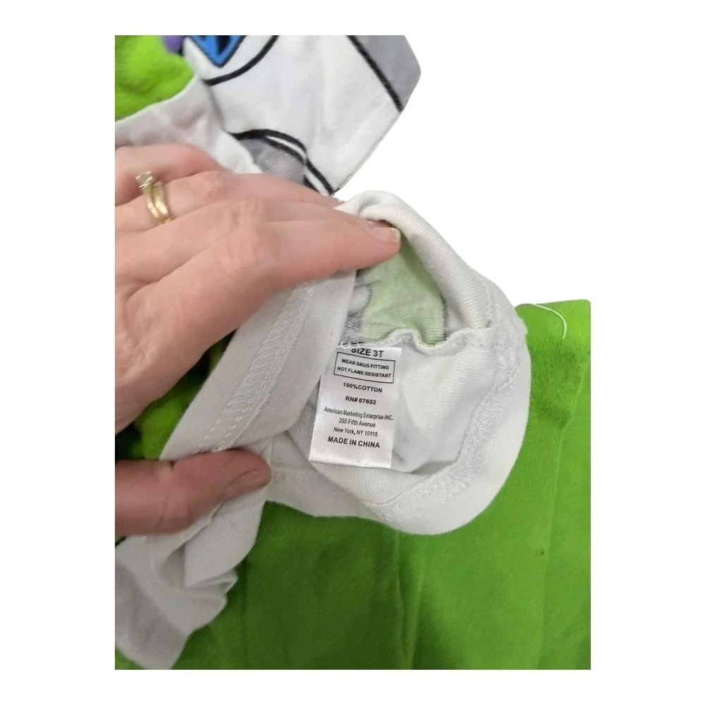 Disney Pixar Pajamas Kids 3T‎ Monsters Inc Buzz Lightyear Mickey Mouse 3 Sets